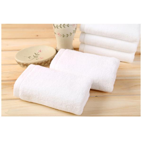 Customized Color Hotel Towels White 100% Cotton Face Hand Bath Towel Set for Home Spa