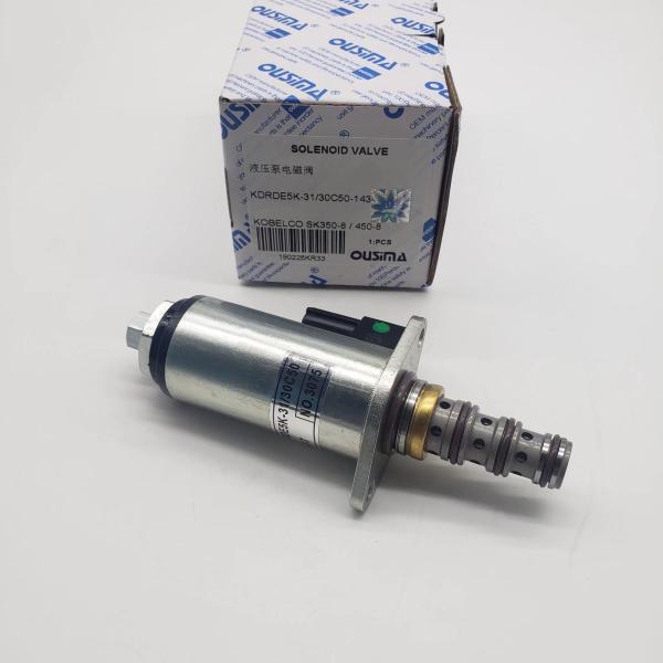 OUSIMA Hydraulic Pump Solenoid Valve KDRDE5K-31/30C50-143 For Kobelco SK350-8 SK450-8