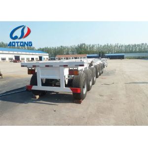 Customer Request Container Trailer 2 Axle 3 Axle 20FT 40 Ft Flat Bed Flatbed