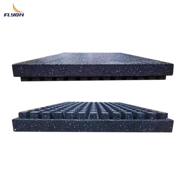 Interlocking Eco Friendly Fire Resistance Rubber Flooring Mat For Commercial Spaces