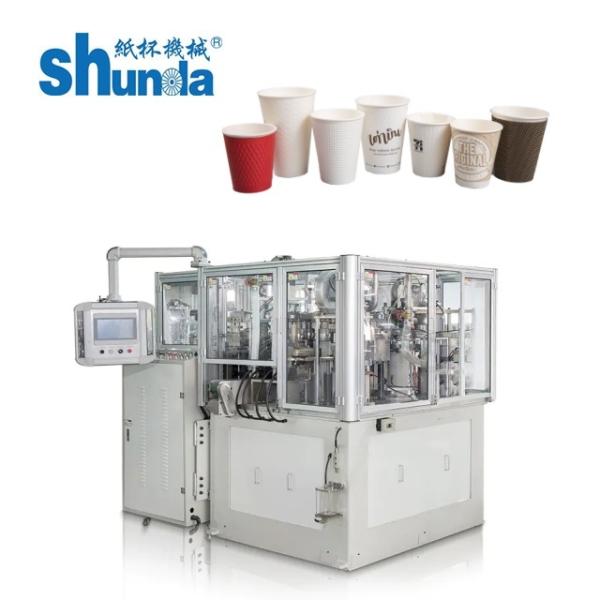 Buy Size 2-46 Oz Material Thickness 135-450gsm Disposable Tea Cup Making Machine at wholesale prices