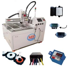 2K Fluids Adhesive Material Resin Auto Degassing Heating Potting Machine