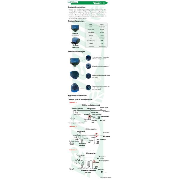 L02 AIR Milking Machine Pulsator Two Hole Plastic Export Air Pulsation Pulsator