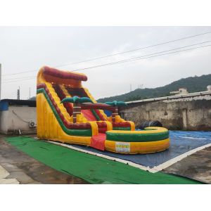 0.55mm PVC Tarpaulin Inflatable Dry Slide Wind Resistance