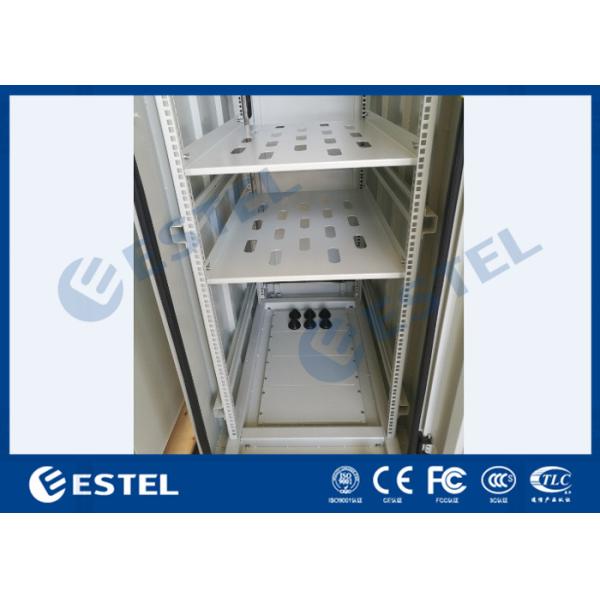 Single Wall Galvanized Steel 42U Outdoor Telecom Cabinet
