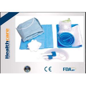 Durable SMS Disposable Surgical Packs Sterile Cath Lab Kit In Blue Color