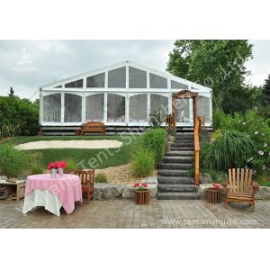 Transparent PVC Fabric Cover Luxury Wedding Tents Buildings With Aluminum