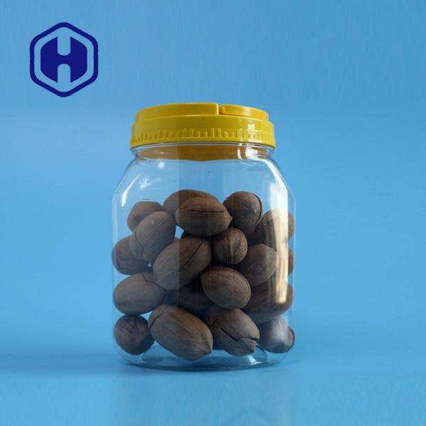 Buy 830ml Peanut Cashew Air Tight Plastic Jar with Clear Screw Lid Food Grade at wholesale prices
