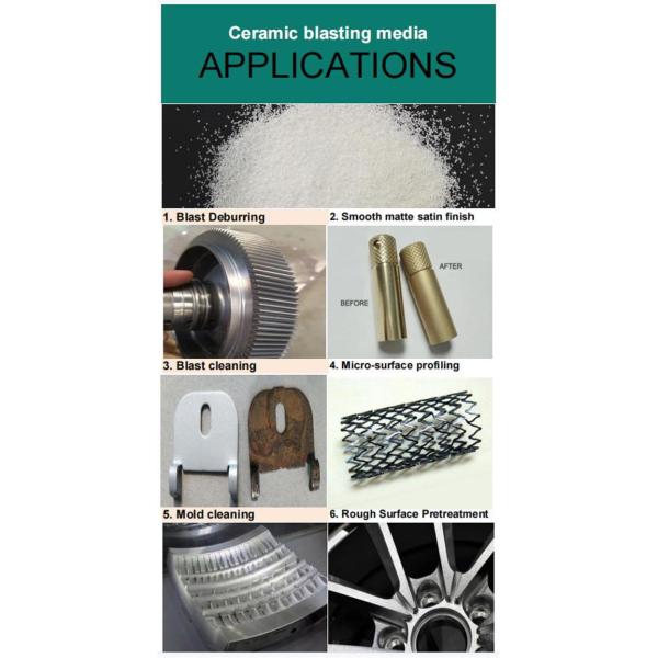 425um Ceramic Blasting Media B400 Bead In 25 Kgs Melting Method