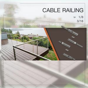 Horizontal Stainless Cable Balustrade Handrail For Balcony Stair Hand Railings