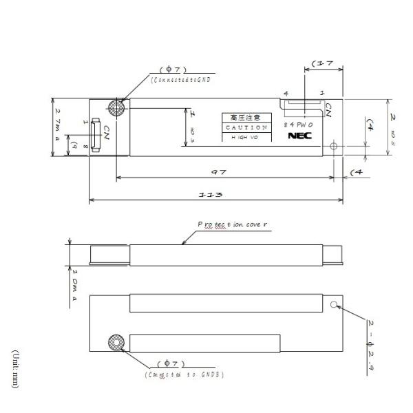 Buy Durable Lcd Ccfl Inverter NEC 84PW041 Lightweight -10 To +75℃ Operating Temperature at wholesale prices