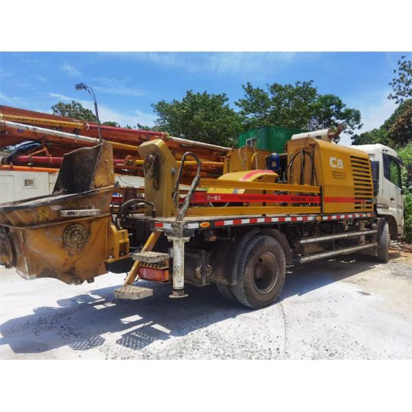 Truck Mounted Used Concrete Line Pumps , 186Kw Industrial Concrete Pumping