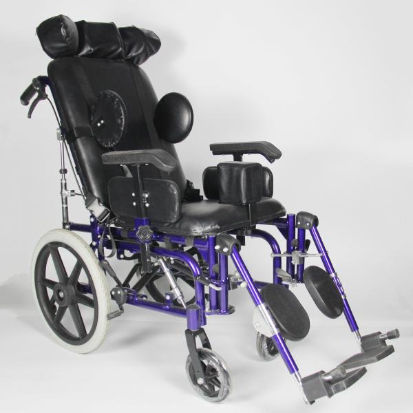 Pediatric Transport Aluminum Manual Wheelchair For Children Reclining High Back