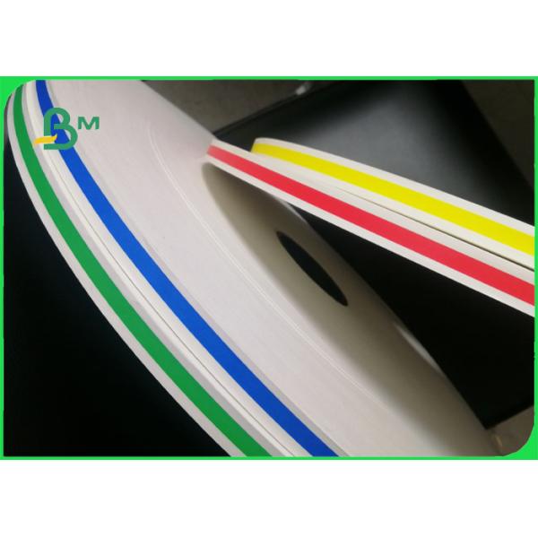 60gsm Multi - Colored Printed Food Grade Paper Roll For Drinking Straw