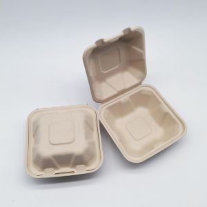 Eco Friendly Food Biodegradable Bagasse Tableware Sugarcane Containers For