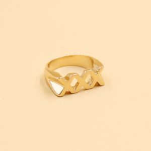 Fashion Gold Tone Black Color Colorful Finger Rings For Women Men