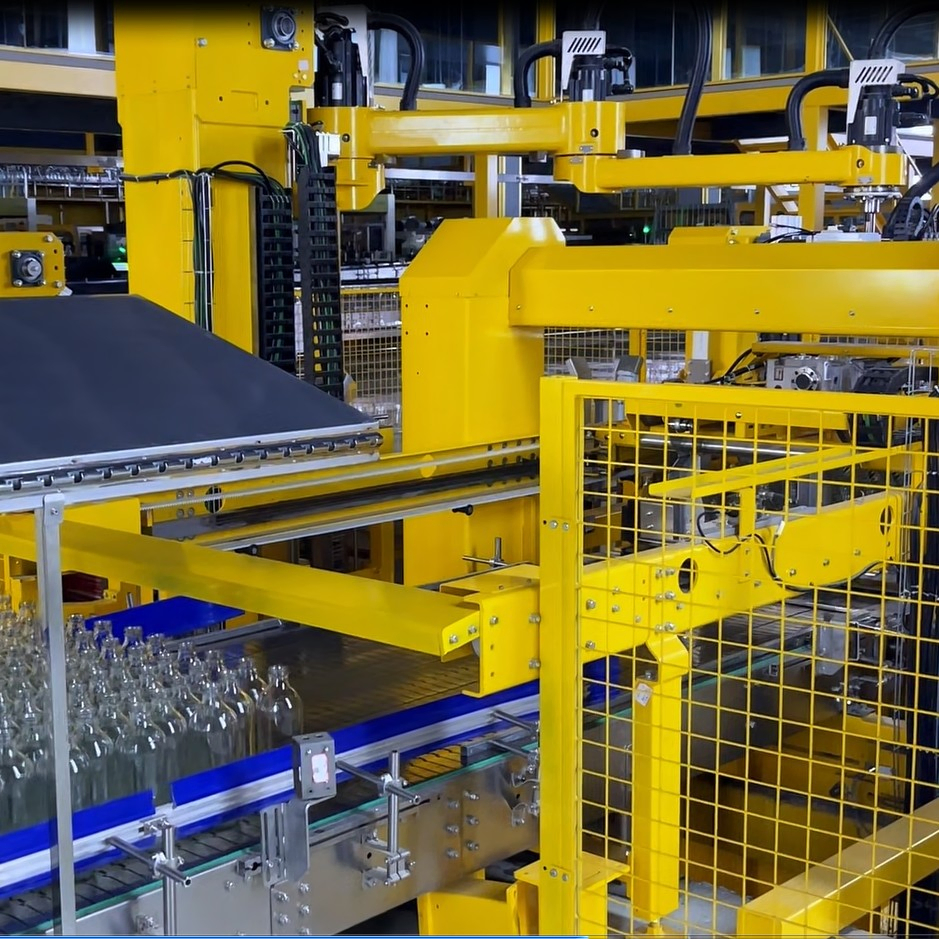 Fully Automatic Glass Bottle Depalletizer Bulk Glass Depalletizer