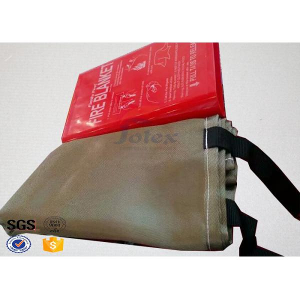 Buy Brown Welding Fire Blanket Fiberglass Fire Blanket Materails 1.8m x 1.8m at wholesale prices
