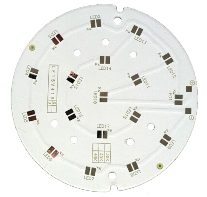 6OZ 12W Round LED Street Light PCB Double Sided Printed Circuit Board For LED Lights