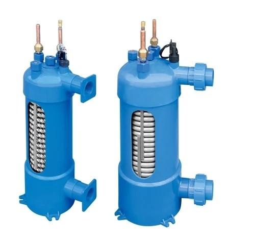 Buy Refrigerator Heat Exchanger Titanium Coil With PVC Shell For Swimming Pool Heat Exchanger at wholesale prices