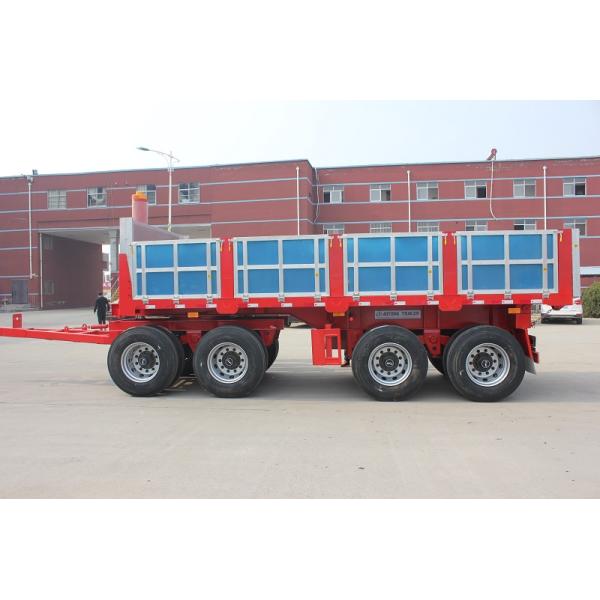 Farm Full Trailer Flatbed or Sidewall Trailer with 20ft Draw Bar and Steel Frame