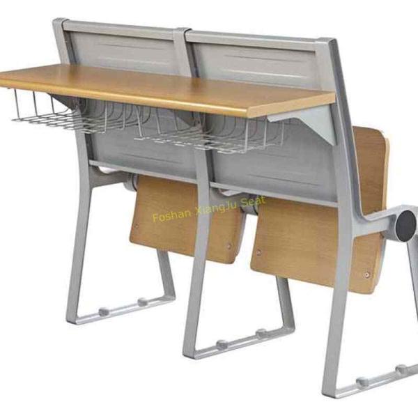 Armless Waiting Room College Classroom Furniture / Floor Mounted Fold Up Chairs