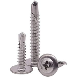 Fasteners High Strength Black Plating Stainless Steel Self Tapping Screw DIN7504
