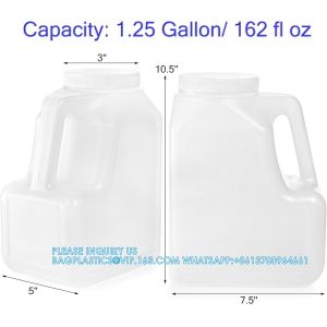 Gallon Jar With Handle And Airtight Lid - Square Empty Storage Containers And
