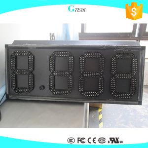 Self-Service Business 8mm Pixel Pitch Double Sided LED Gas Sign with 12 Inch