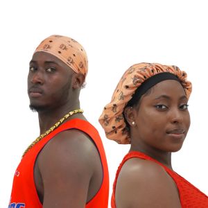 Fashion Custom Designer Bonnet Headband Headscarf Set