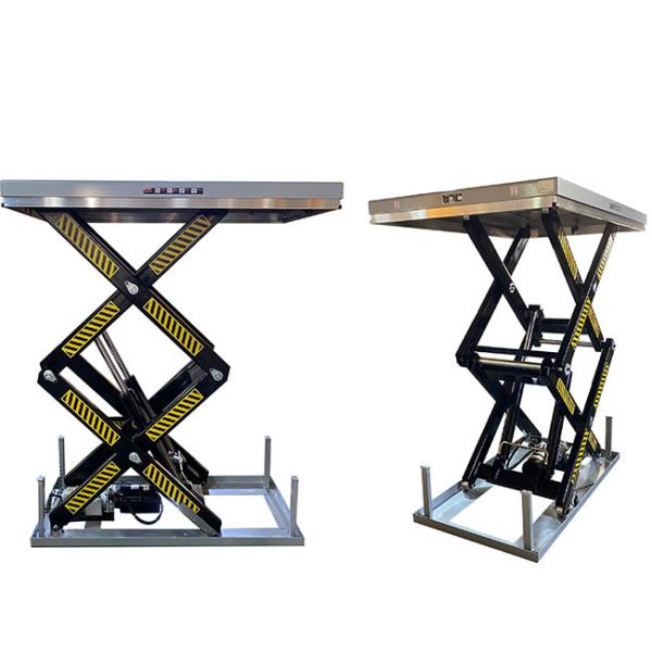 Buy 1000kg Double Scissor Lift Tables 1300mmx820mm Max Height 1780mm at wholesale prices