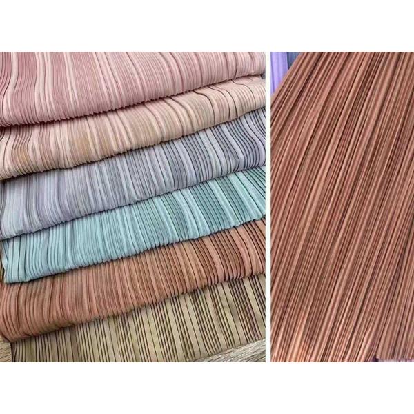 Miyake Satin Striped Crepe Woven Fabric 55 Inch