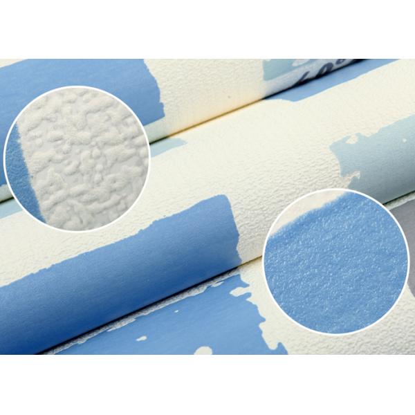 Non Woven Modern Removable Wallpaper / Soundproof Self Adhesive Wallpaper