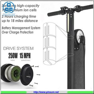 Fashion Lightest 6.9KG Electric scooter foldable hoverboard carbon Fiber city