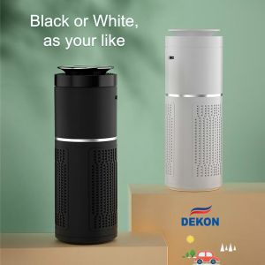 CAR air purifier and sterilizer with UVC led lamp + photocatalyst filter, Anion,