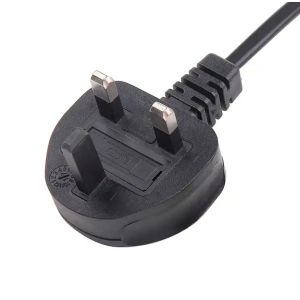 3A 5A 10A United Kingdom Power Cord , C7 BS1363 UK 2 Pin Power Cable
