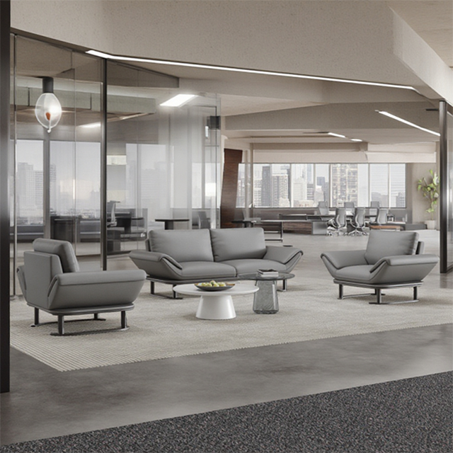 Office Sofa, Business Sofa, Reception Sofa, Office Sofa, Three-Seater Combinatio