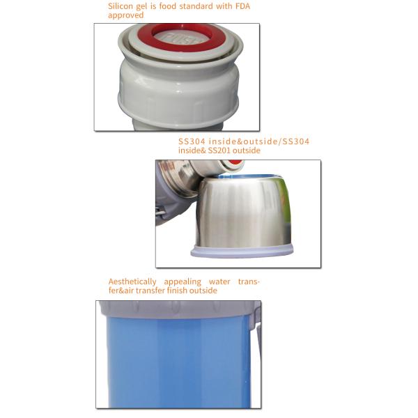 Big Size Tea And Water Stainless Steel Thermos Flask 2 Litre With Handle