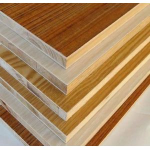 E1 E2 Melamine Paper Faced Laminated Block Board For Packaging Flooring 18mm
