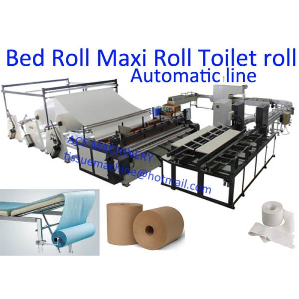 Buy CE Φ76mm Maxi Toilet Tissue Paper Roll Making Machine at wholesale prices