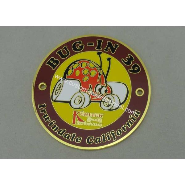 Bug-In 39 Metal Badge Die Casting Synthetic Enamel Gold Plating