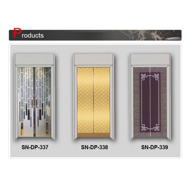 Buy Luxury Glass Steel Elevator Door Panel 2000mm 2100mm Opening Height at wholesale prices
