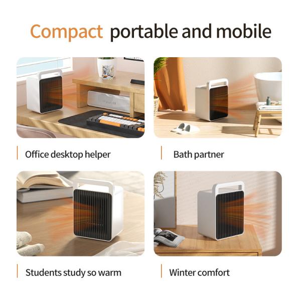 Portable Desktop Heater Lightweight and Portable 150*103*210MM for Office Room Home