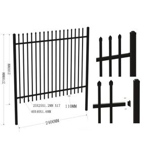 Tubular Steel Garrison Fence China Supplier ,Sale In Melbourne