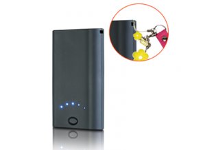 3400mAh Plastic IPhone Battery Extender For Mobilephone With 5 Blue LED / Mini