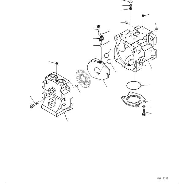 KOMATSU 708-1T-01431 Parts PUMP SUB ASS'Y