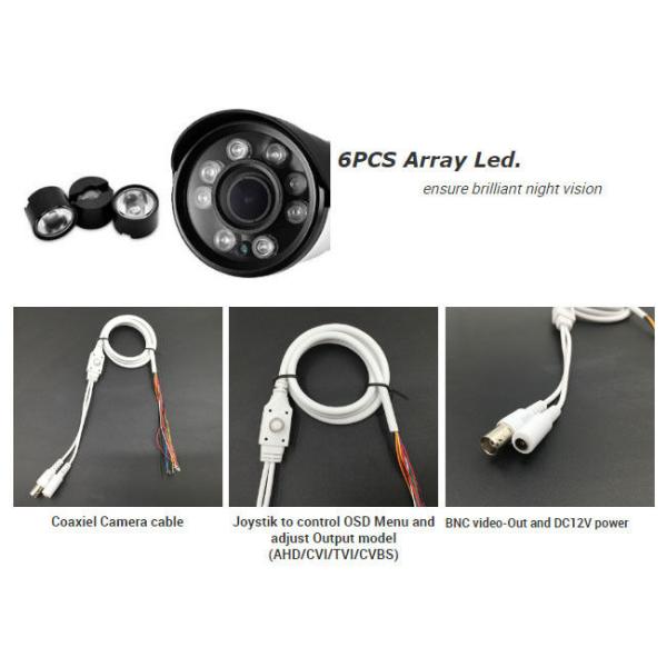 Outdoor IP66 Network IP Camera , Bullet Surveillance Cameras 18pcs SMD LED