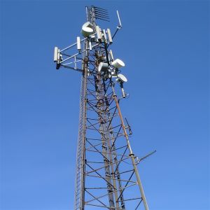 3 Legged Tubular Steel Tower Mobile Network 4G 5G Signal Radio Transmission