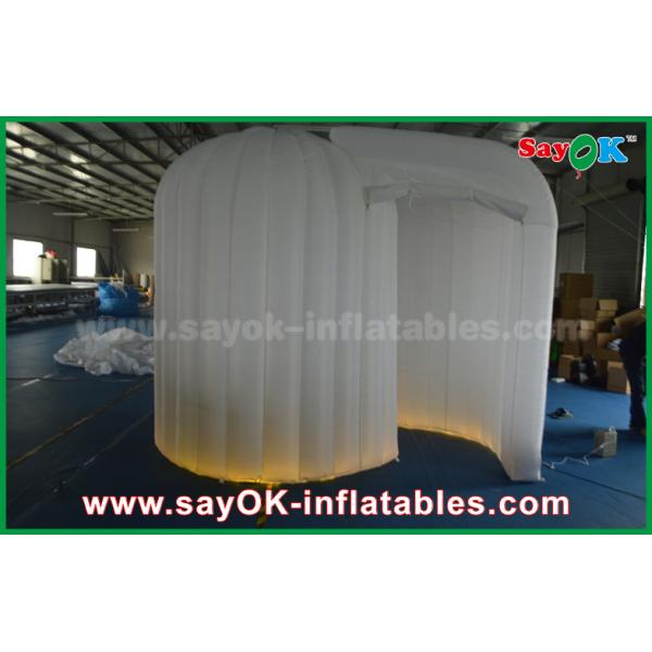 Buy Photo Booth Backdrop Decoration Led Igloo Inflatable Photo Booth Enclosure Cube With Lighting at wholesale prices