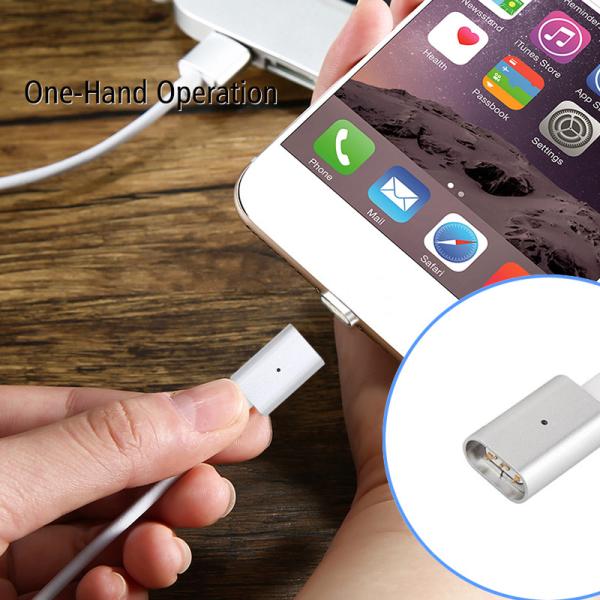 Colored Magnetic USB Data Line 2 In1 PVC Material For Android Mobile